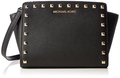 selma tas met studs michael kors|MICHAEL Michael Kors Selma Stud Medium Messenger Leather .